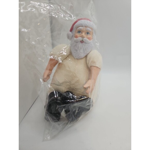 Santa Claus Mini Muslin Doll Pin Cushion VINTAGE Sewing Holidays Christmas NEW - Picture 5 of 10